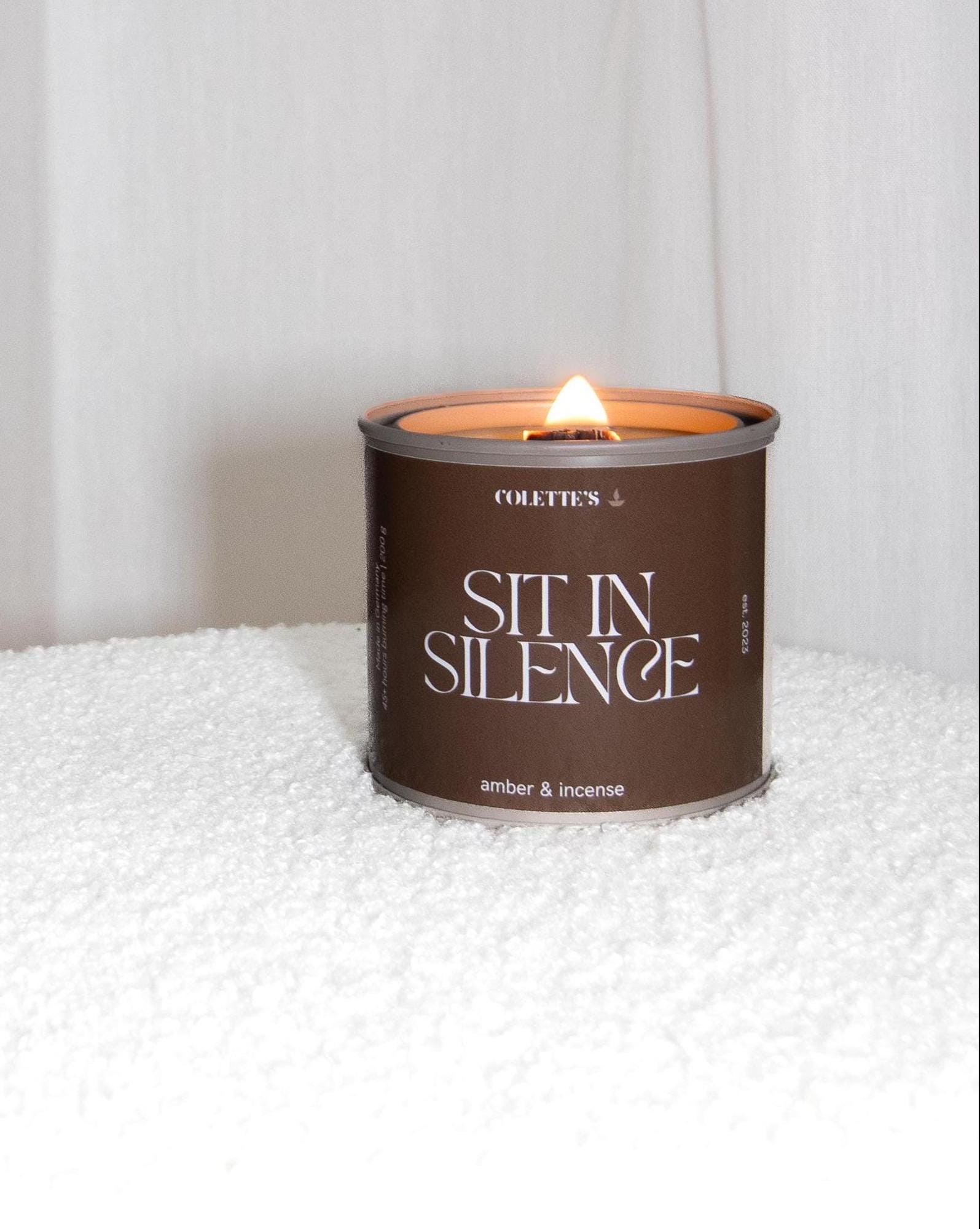 Duftkerze sit in silence 200g 40h Brenndauer wellnessdduft