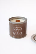 Bougie parfumée de soja ENJOY THE QUIET | Lavande • Camomille
