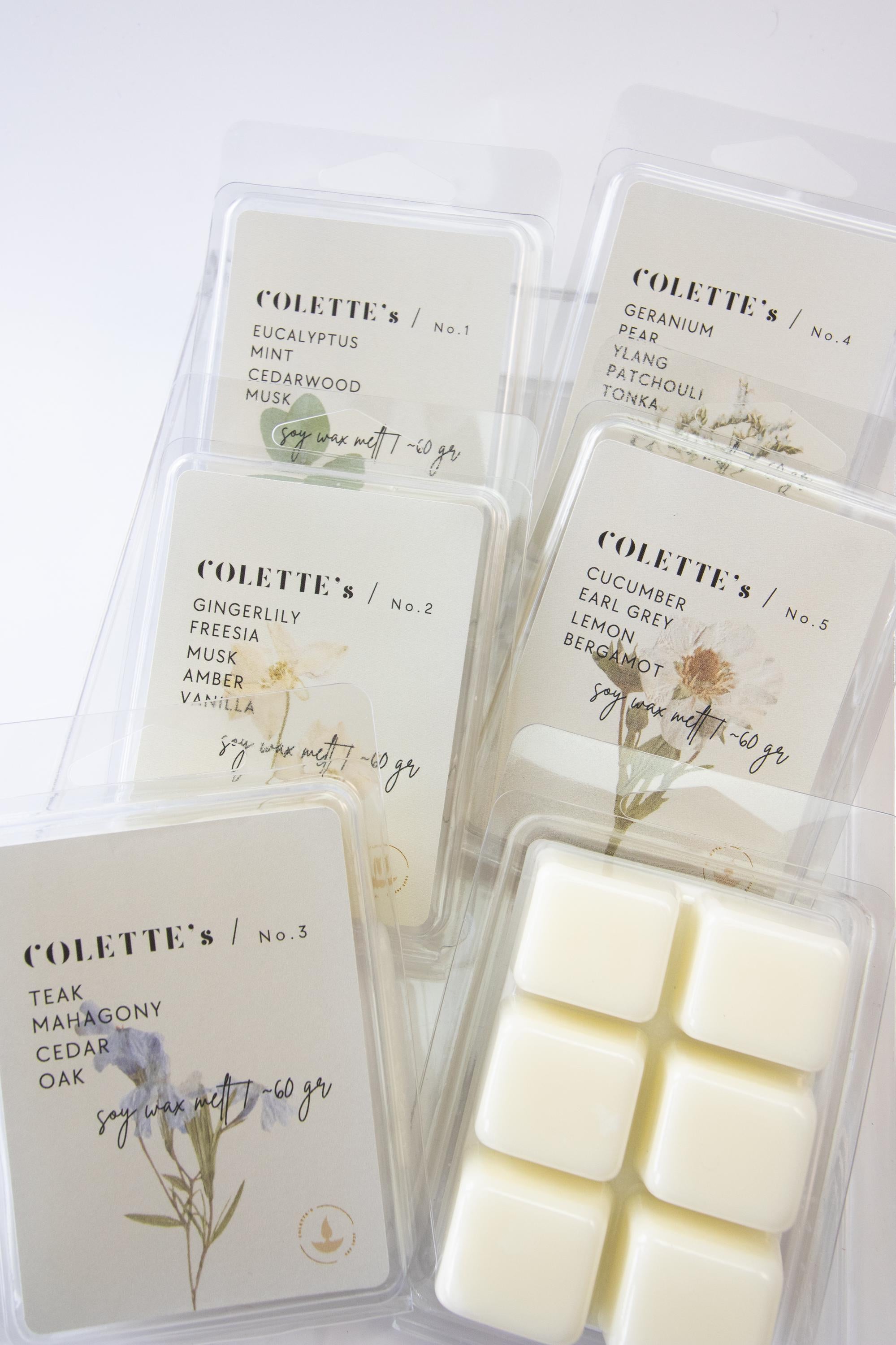 Sojawachs Wachs Tarts Melts 60Gr kompatibel für alle Duftlampen Ingwer Lilie Gurke Earl Grey Eukalyptus Minze handgegossen