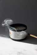 sojawachs kerze earl grey gurke 80 gr 25h brenndauer mit Baumwolldocht in wiederverwendbarer schwarzer Aluminiumdose 