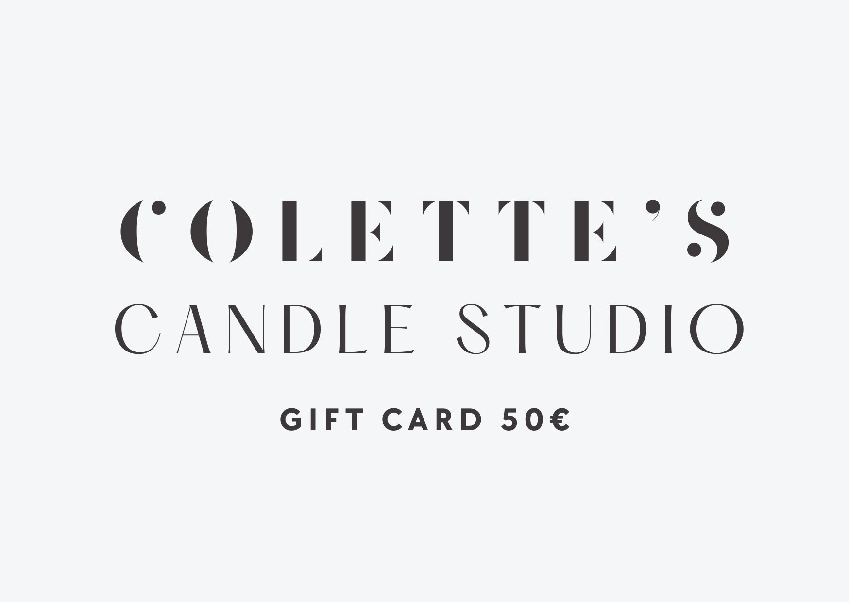 giftcard50EUR Kerzenstudio Geschenkgutschein Colette's