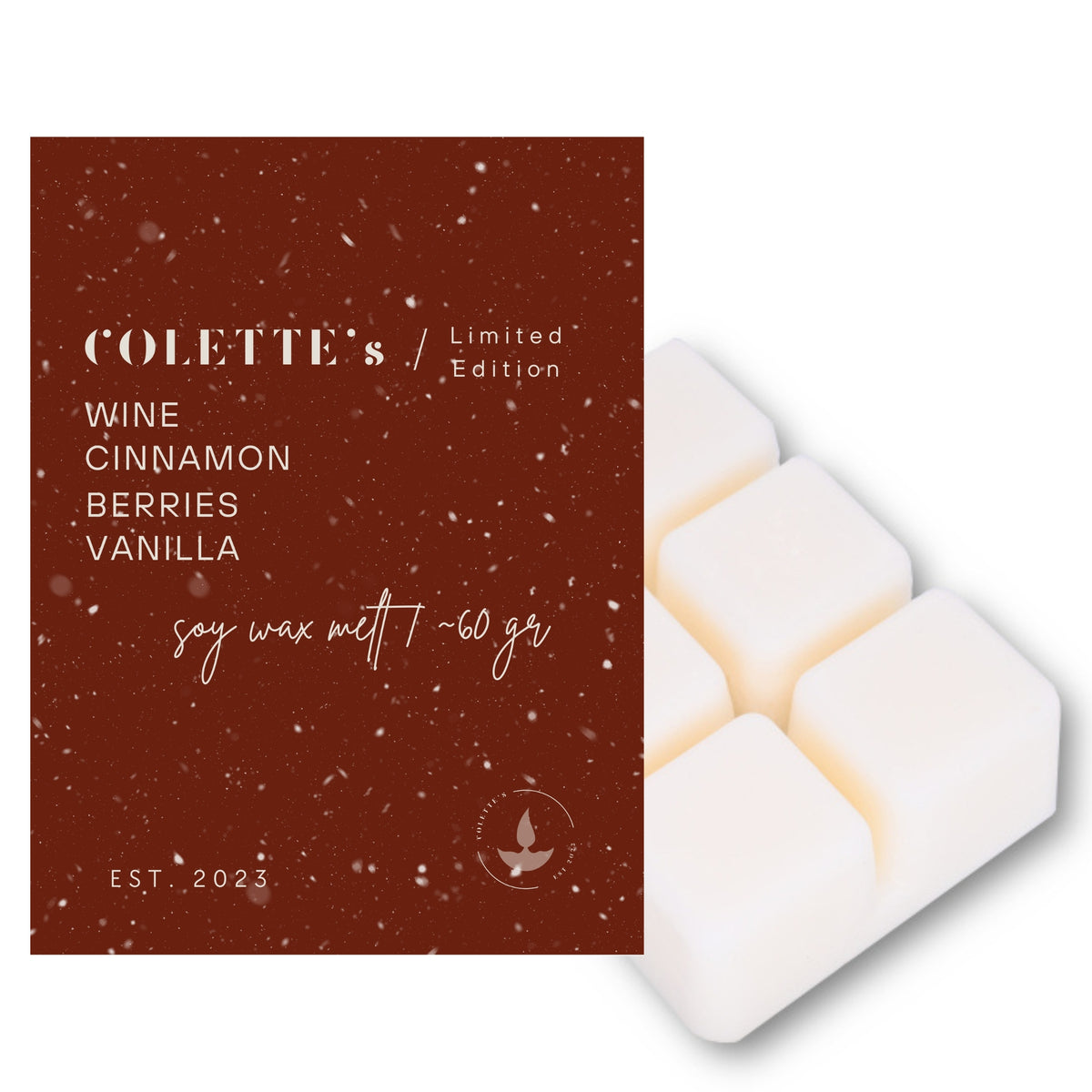 Soja Wachs Melt Full Size Limitierte Winteredition • Mulled Wine | Gingerbread Cookie