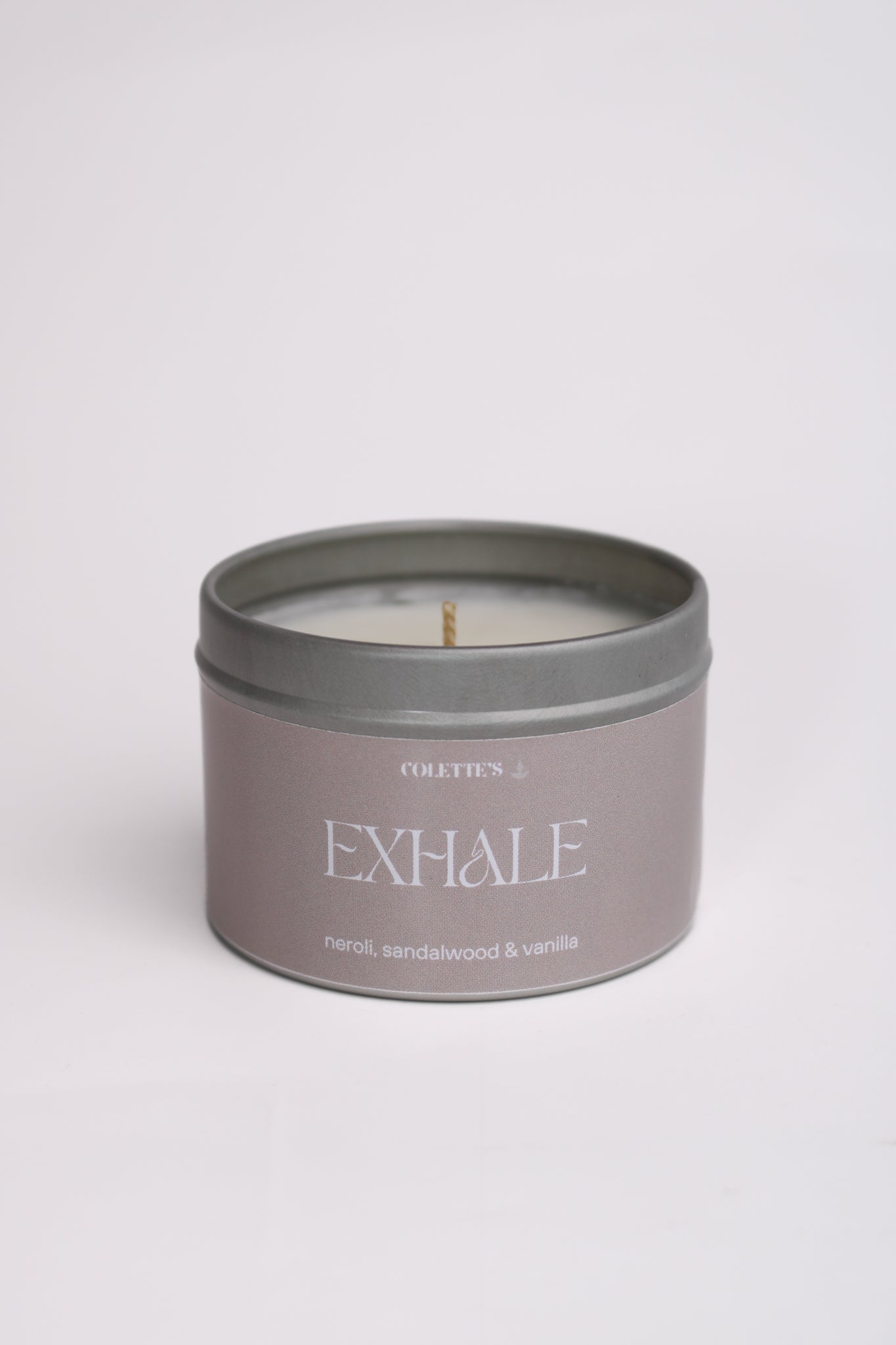 soja duftkerze exhale wellness collection neroli sandelholz orangenblüte in aluminium Behälter Baumwolldocht 